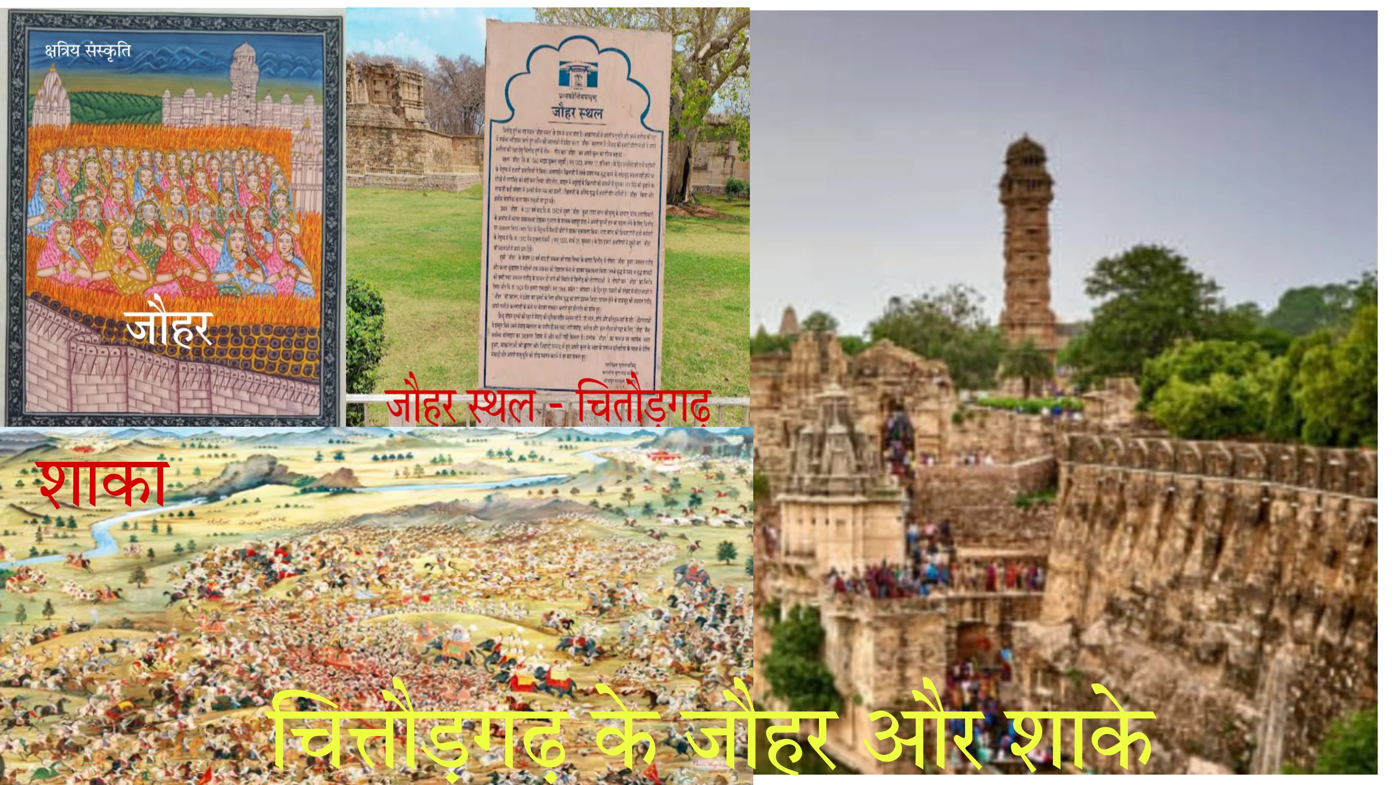 चित्तौड़गढ़ के जौहर और शाके