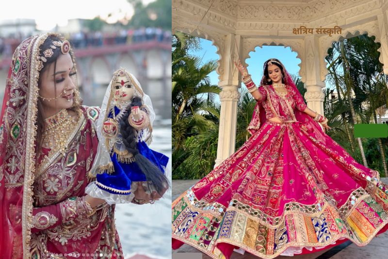 गणगौर में पहनें यह ट्रेंडी और रॉयल लुक राजपूती पोशाक